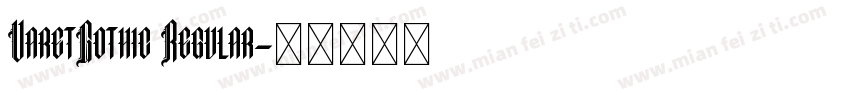 VaretGothic Regular字体转换